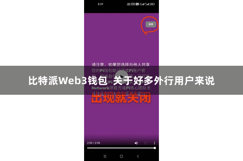 比特派Web3钱包  关于好多外行用户来说