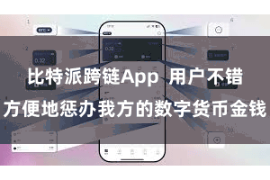 比特派跨链App  用户不错方便地惩办我方的数字货币金钱